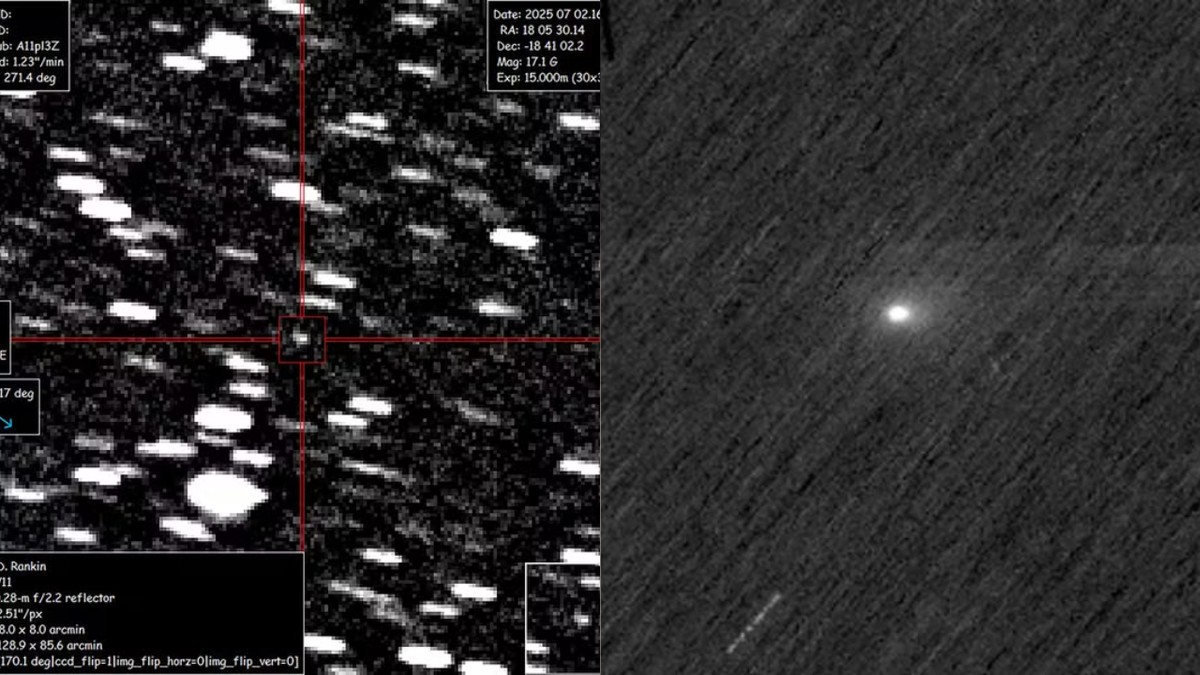 Novas imagens mostram cometa 3I/ATLAS sobrevoando Marte; veja