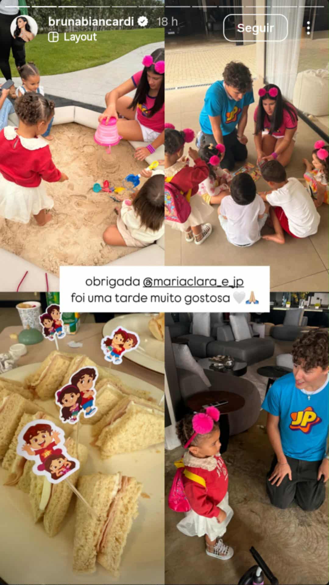 Neymar e Bruna Biancardi recebem Maria Clara e JP - Foto: Bruna Biancardi