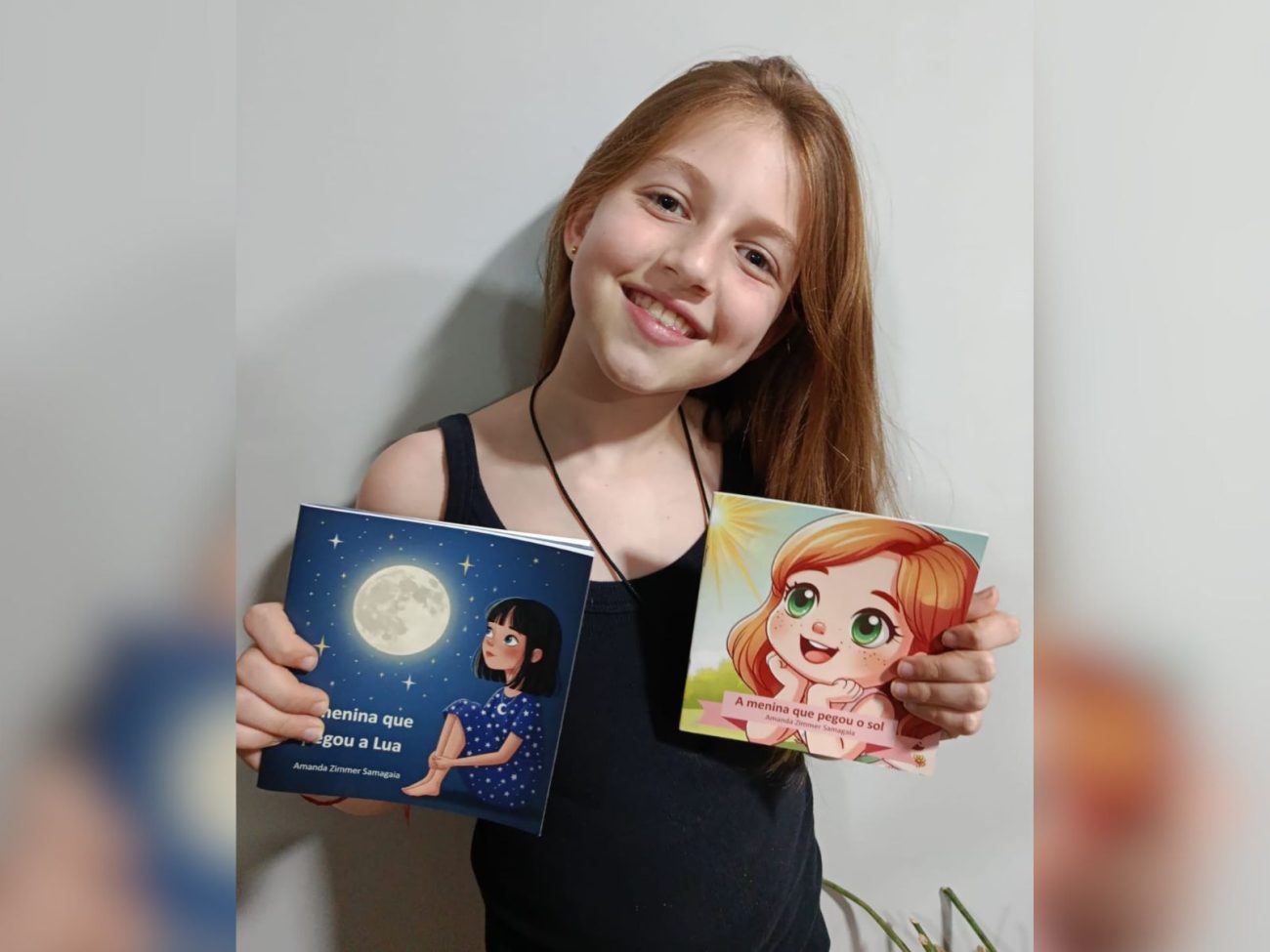 Mini escritora de Blumenau lança segundo livro aos oito anos