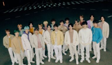 Integrantes do NCT para o clipe de “Beautiful”