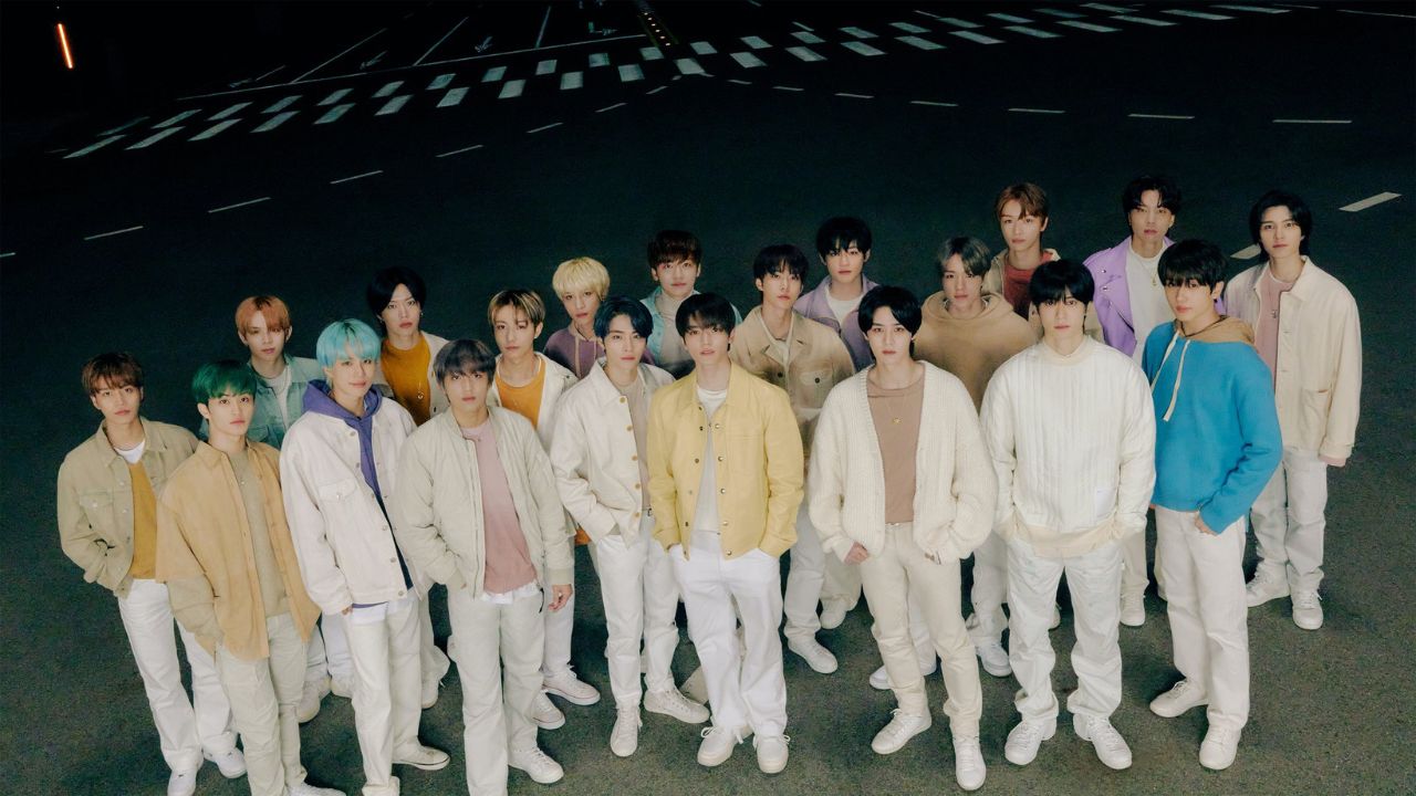 Integrantes do NCT para o clipe de “Beautiful”