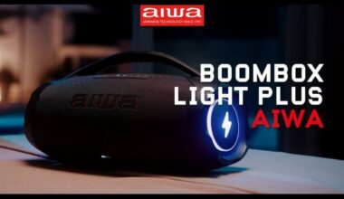 desconto de 57% na caixa Boombox Ligth Plus da AIWA