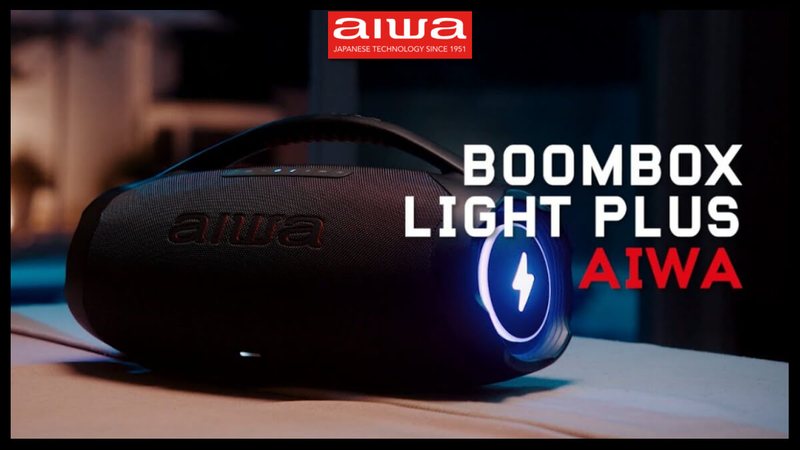 desconto de 57% na caixa Boombox Ligth Plus da AIWA