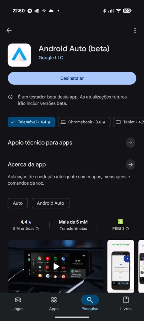 Android Auto Android 8 Google atualização
