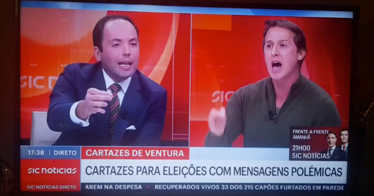“Ó homem, cale-se”: Confronto aceso com deputado do Chega leva Prata Roque a abandonar estúdio de televisão em direto