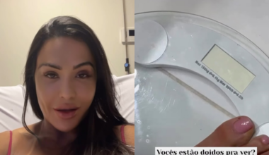Gracyanne Barbosa se surpreende com peso após internação: 'Que isso, gente?' - revistaquem.globo.com