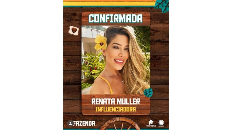 Renata Muller. - Reprodução/RECORD