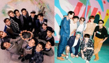 SEVENTEEN em photoshoot para o álbum "17 is right here" e BTS em concept photo para o single "Dynamite"