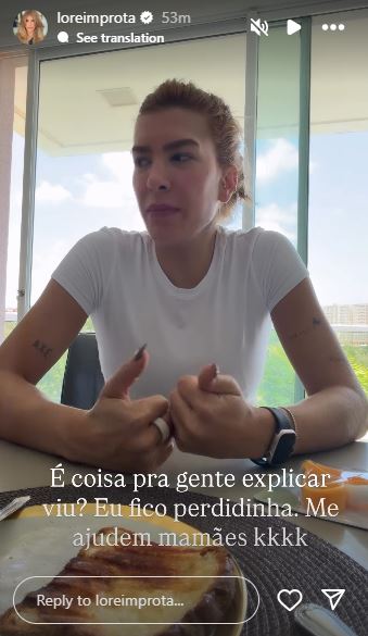 Stories de Lore Improta - Foto: Reprodução / Instagram