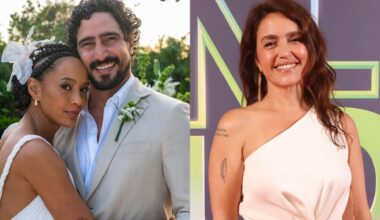 Taís Araujo, Renatao Góes e Manuela Dias - Foto: Lucas Teixeira / TV Globo / Reprodução / Instagram @gshow