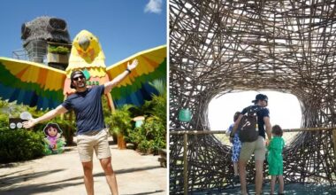 Thales Bretas curte viagem com os filhos em parque temático no Ceará