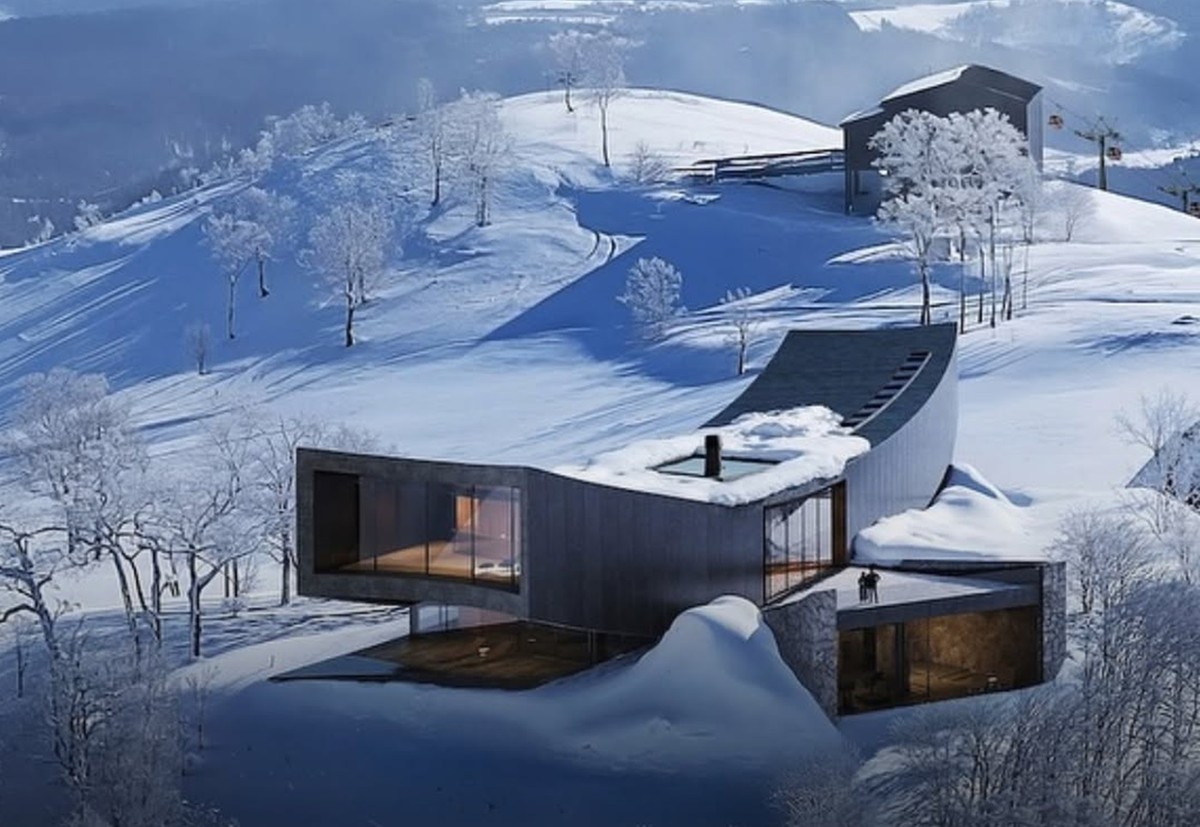 Refúgio no topo de montanha japonesa é avaliado em R$ 42 milhões | Casa Vogue Estate