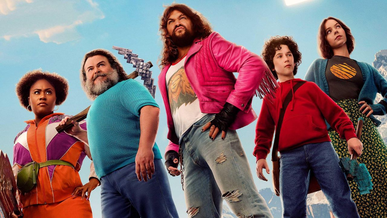 Imagem promocional do filme 'Um Filme Minecraft' (2025)