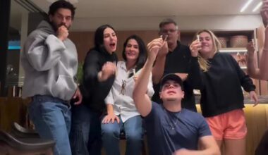 Ana Castela curte domingo com os pais e Zé Felipe: 'Bando de fofoqueiros'; vídeos