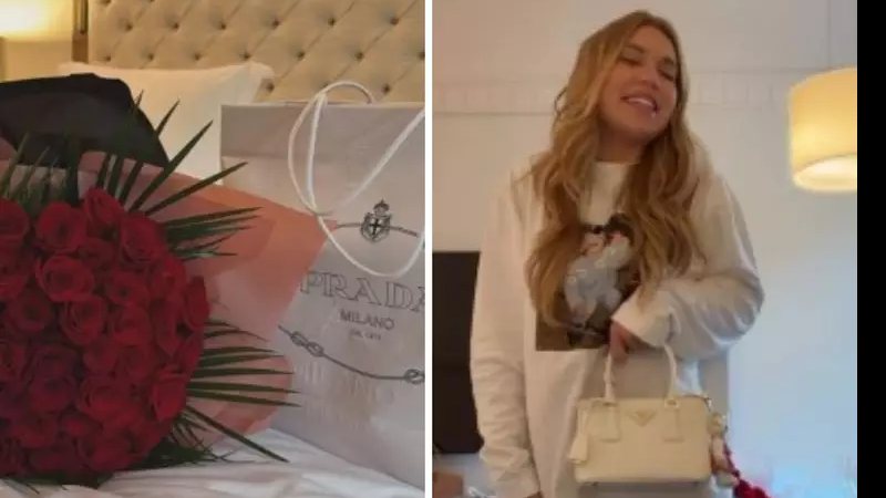 Virginia ganha flores e bolsa de R$ 25 mil após briga com Vini Jr.: 'Eu amei'