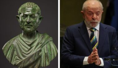 'Lulvs romanus'? Brasileiros invadem perfil que mostra escultura de 'gêmeo' do século III de Lula - G1