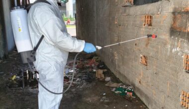 Secretaria de Saúde realiza borrifação em prevenção contra a Dengue