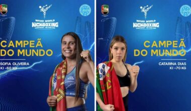 Sofia Oliveira e Catarina Dias sagram-se campeãs mundiais de kickboxing