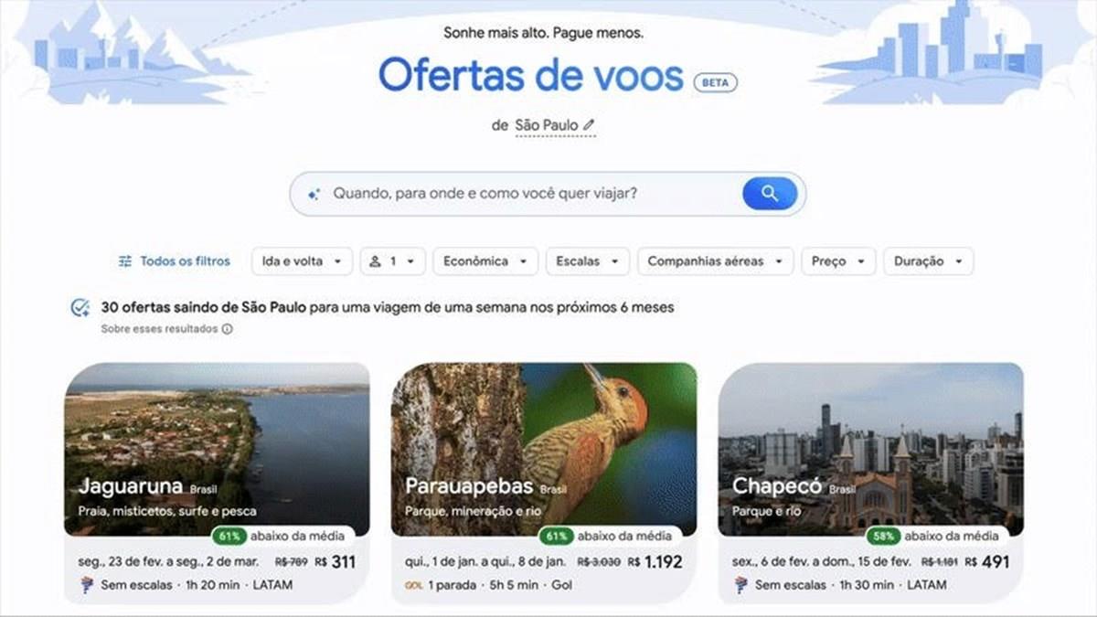 Google lança IA para planejar viagens