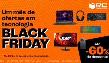 PcComponentes lança a Black Friday "Ofertas em Loop"! Descontos até 60%