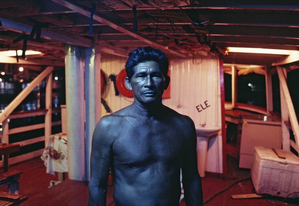 Foto em colônia de pescadores em Manaus — Foto: Luiz Braga