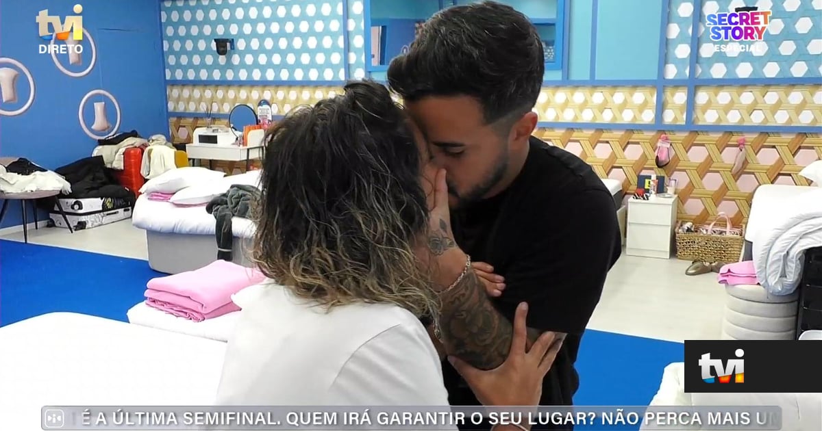 Marisa e Pedro Jorge fazem as pazes com beijo apaixonado - Secret Story
