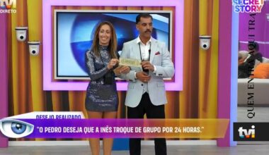 De braço dado, Marisa Susana e Bruno leem desejo de Pedro ao grupo. E envolve Inês - Secret Story