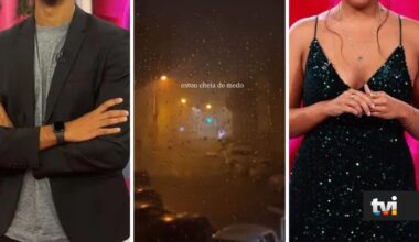 Trovoada, chuva e medo: ex-concorrentes mostram imagens assustadoras da tempestade - Secret Story