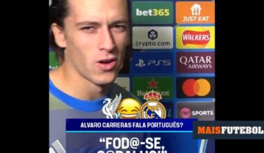 VÍDEO: Carreras surpreende jornalista brasileira com puro calão português