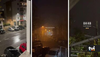 As imagens arrepiam: Ex-concorrentes filmam a tempestade assustadora desta madrugada - Big Brother