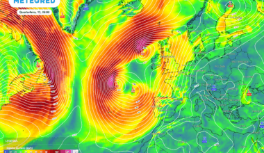 2000 quilómetros de diâmetro e frentes a afetar Portugal