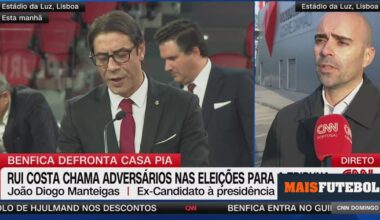 Manteigas recusa convite de Rui Costa: «Tribuna? Gosto de estar na porta 10, piso 0» - Maisfutebol