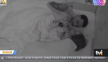 «Tu sendo meu namorado...»: Com as luzes apagadas, Liliana e Fábio trocam juras de amor - Secret Story