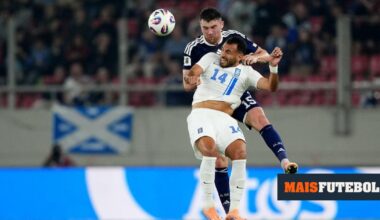 Atenção, Benfica: Vangelis Pavlidis sai lesionado de jogo da Grécia