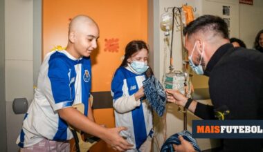 Farioli emociona-se em visita a crianças no São João: «Dão-nos muito mais em troca»