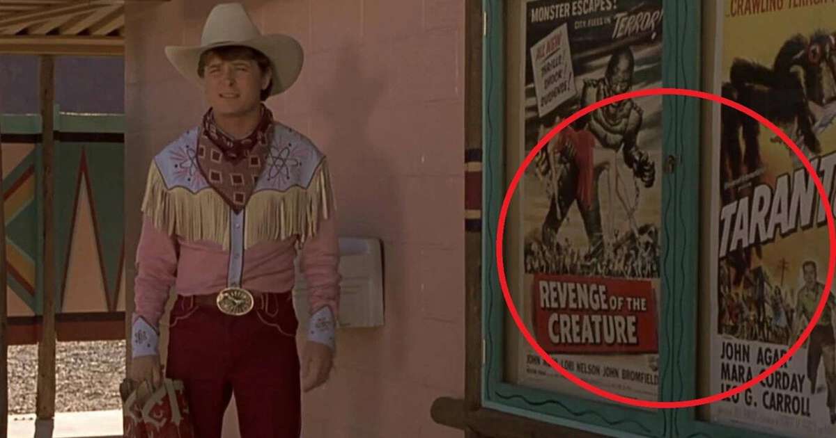 Você pegou essa referência em De Volta para o Futuro 3? É uma homenagem a um grande ator do faroeste