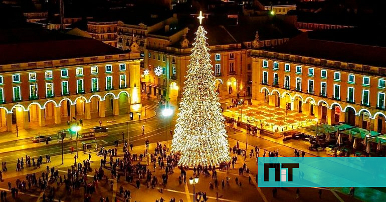 Lisboa já brilha e as imagens são incríveis. Há 182 quilómetros de luzes de Natal — NiT