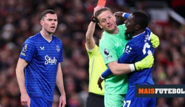 INCRÍVEL: médio do Everton expulso por quezília com colega de equipa