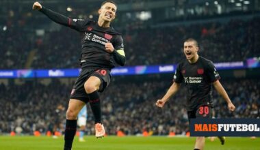 VÍDEO: Grimaldo ajuda Leverkusen a derrubar o Manchester City