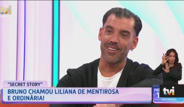 Bruno assiste, pela primeira vez, a imagens de Pedro e Marisa. E a reação é impagável - Dois às 10