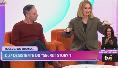 Cristina Ferreira explica o momento com Bruno exibido depois do direto do «Secret Story 9» - Dois às 10