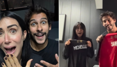 Casal Rubro-Negro! Shia Phoenix surpreende Michelle Barros com camisa personalizada – Record