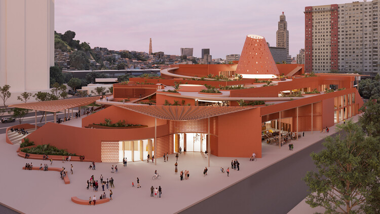 Kéré Architecture apresenta projeto de biblioteca pública no Rio de Janeiro em homenagem à herança afro-brasileira - Imagem 3 de 10