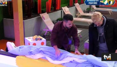 De rir: Com um frio de rachar, Leandro deita-se no jacuzzi e Pedro e Dylan "aconchegam-no" - Secret Story