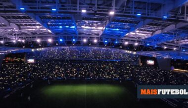 VÍDEO: a incrível inauguração do renovado sistema de iluminação do Dragão