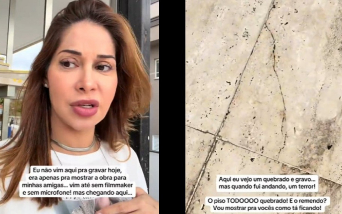 Maíra Cardi mostra piso de nova mansão rachado - Reprodução/Instagram