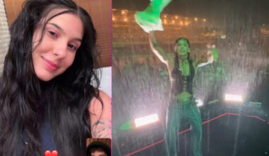 Ana Castela faz videochamada com Zé Felipe após show sob forte chuva | Celebridades