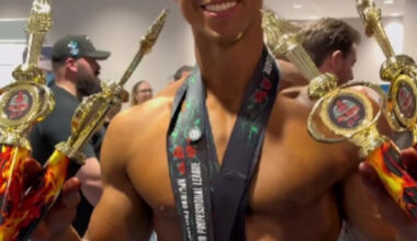 Filho de Carla Perez e Xanddy estreia como fisiculturista nos Estados Unidos | Celebridades