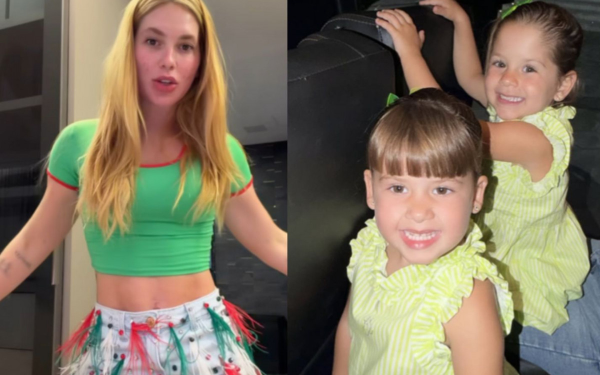 Virginia leva as filhas para ensaio na Grande Rio | Celebridades