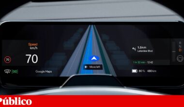 Polestar 4 estreia navegação Google Maps com orientação de faixas | Plug-in